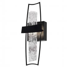 CWI Lighting 1246W5-101 - Guadiana Integrated LED 5in Black Wall Light with Handcrafted Glass