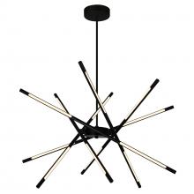 CWI Lighting 1375P31-6-101 - Oskil Integrated LED 31in Black Chandelier