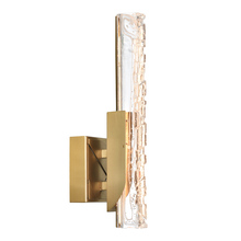 CWI Lighting 1586W5-1-624 - Valira Integrated LED Brass Wall Light with Handcrafted Glass
