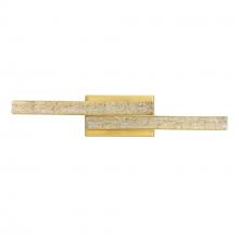 CWI Lighting 1588W24-2-624 - Stagger Integrated LED 24in Brass Vanity Light with Handcrafted Glass