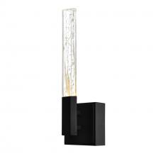 CWI Lighting 1589W5-101 - Greta Integrated LED 5in Black Wall Light with Handcrafted Glass