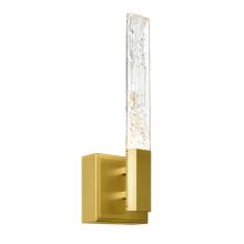 CWI Lighting 1589W5-624 - Greta Integrated LED 5in Brass Wall Light with Handcrafted Glass