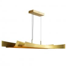 CWI Lighting 1698P72-624 - Candora Integrated LED 72in Brass Chandelier