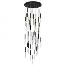 CWI Lighting 1703P32-45-101 - Dragonswatch Integrated LED 32in 45 Pendant Black Chandelier