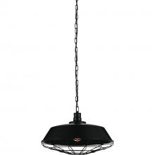 CWI Lighting 9611P18-1-101 - Morgan 1 Light 18in Black Down Pendant