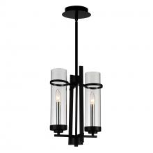 CWI Lighting 9827P11-2-101 - Sierra 2 Light 6in Black Mini Pendant