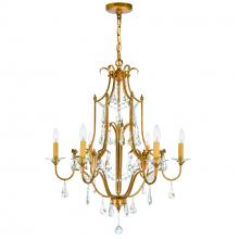 CWI Lighting 9836P28-6-125 - Electra 6 Light 28in Oxidized Bronze Chandelier