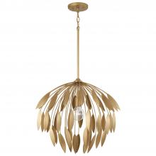 Capital 351812GF - 1-Light Botanical Pendant in Buffed Gold