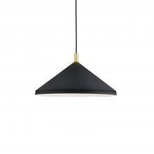 Kuzco Lighting Inc 493118-BK/GD - Dorothy 18-in Black With Gold Detail 1 Light Pendant