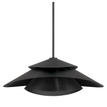Hunter 48155 - Hunter Hiro Matte Black 1 Light Extra Large Pendant Ceiling Light Fixture