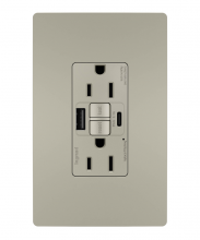 Legrand Radiant 1597TRUSBACNIC4 - radiant Tamper-Resistant 15A Duplex Self-Test GFCI Receptacles with SafeLock Protection