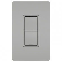 Legrand Radiant RCD11GRY - radiant Two Single-Pole Switches, Gray