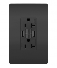 Legrand Radiant 2097TRUSBAABK - radiant Tamper-Resistant 20A Duplex Self-Test GFCI Receptacles with SafeLock Protection