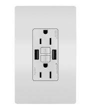 Legrand Radiant 1597TRUSBAAW - radiant Tamper-Resistant 15A Duplex Self-Test GFCI Receptacles with SafeLock Protection