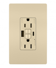 Legrand Radiant 1597TRWRUSBACI - radiant Tamper-Resistant Weather-Resistant 15A Duplex Self-Test GFCI Receptacles