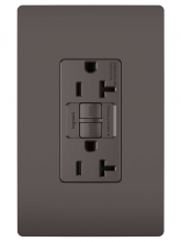 Legrand Radiant 2097TR - radiant Tamper-Resistant 20A Duplex Self-Test GFCI Receptacle with SafeLock Protection, Brown