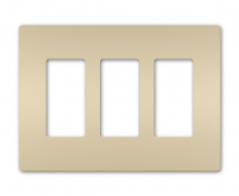 Legrand Radiant RWP263I - radiant Three-Gang Screwless Wall Plate, Ivory