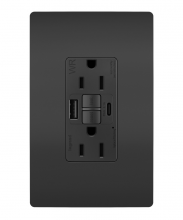 Legrand Radiant 1597TRWRUSBACBK - radiant Tamper-Resistant Weather-Resistant 15A Duplex Self-Test GFCI Receptacles
