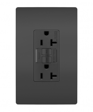Legrand Radiant 2097TRBK - radiant Tamper-Resistant 20A Duplex Self-Test GFCI Receptacle with SafeLock Protection, Black