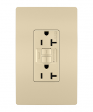 Legrand Radiant 2097TRI - radiant Tamper-Resistant 20A Duplex Self-Test GFCI Receptacle with SafeLock Protection, Ivory