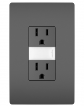 Legrand Radiant NTL885TRBKCC6 - radiant 15A Tamper-Resistant Outlet with Night Light, Black