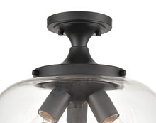 Millennium 9713-MB - Ashford 3-Light Semi-Flush Ceiling Mount - Matte Black