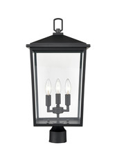 Millennium 2983-PBK - Fetterton 3-Light Outdoor Post Lantern Powder Coated Black