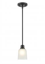 Millennium 2821-MB - Amberle 1-Light Mini-Pendant Light Matte Black