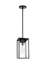 Visual Comfort & Co. Studio Collection 6231101EN7-71 - Vado transitional 1-light LED outdoor exterior ceiling hanging pendant lantern in antique bronze