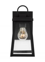 Visual Comfort & Co. Studio Collection 8548401EN7-12 - Founders modern 1-light LED outdoor exterior small wall lantern sconce in black Finish