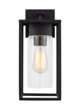 Visual Comfort & Co. Studio Collection 8631101EN7-12 - Vado transitional 1-light LED outdoor exterior medium wall lantern sconce in black Finish