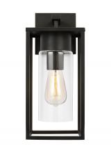 Visual Comfort & Co. Studio Collection 8631101EN7-71 - Vado transitional 1-light LED outdoor exterior medium wall lantern sconce in antique bronze Finish
