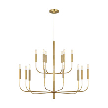 Visual Comfort & Co. Studio Collection EC10015BBS - Brianna Large Two-Tier Chandelier