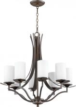 Quorum 6096-8-186 - ATWOOD 8LT STN OPAL - OB