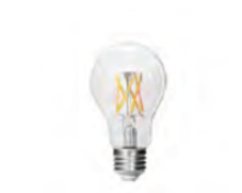 HOMEnhancements 21687 - 10 Watt Clear Filament LED A-19 Lamps - 3000K - Non-Dimmable