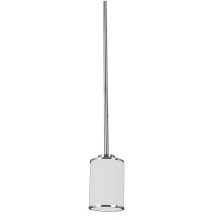 HOMEnhancements 16425 - Lexington 1-Light White Glass Mini Pendant - NK