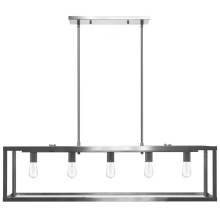 HOMEnhancements 18212 - 42" Square Cage Island Pendant - NK