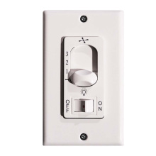 HOMEnhancements 18503 - Fan Control - White Slider with On/Off Light Switch
