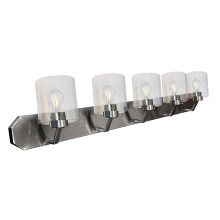 HOMEnhancements 19389 - Paris 5-Light Vanity - NK Clear Cylinder Glass