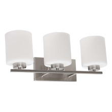 HOMEnhancements 19755 - 3-Light White Glass Vanity - NK