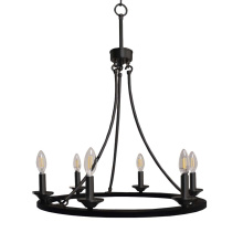HOMEnhancements 20514 - Trento 6-Light Ring Chandelier - MB E12
