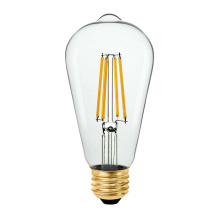 HOMEnhancements 20721 - LED ST19 Clear Vintage Filament Lamp - 7W - 3000K