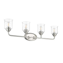 HOMEnhancements 21474 - Acheron 4-Light Clear Glass Vanity - NK