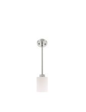 HOMEnhancements 21975 - Mincio 1-Light White Glass Mini Pendant - NK