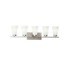 HOMEnhancements 22035 - Aria 5-Light Frosted Cone Glass Vanity - NK