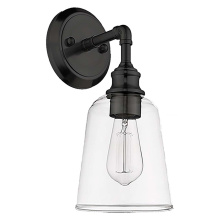 HOMEnhancements 70046 - Vivio Milla 1-Light Sconce/Vanity - Matte Black