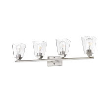 HOMEnhancements 70220 - Vivio Blair 4-Light Clear Glass Vanity - NK